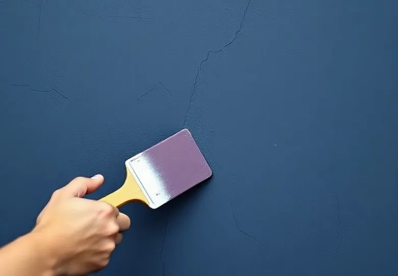 Ponçage et rebouchage des fissures avant mise en peinture